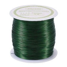 Pandahall 236 Feet Tarnish Resistant Copper Wire 28 Gauge Green Metal Wires Jewe