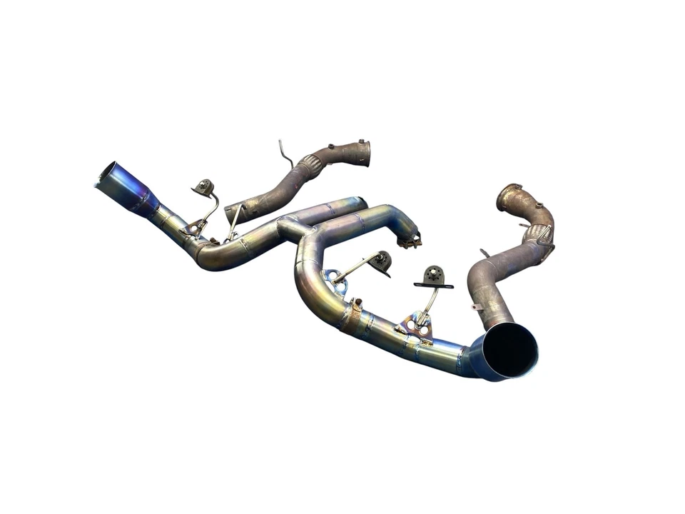 MCLAREN 570S 2016-2021 *MERCADO DE ACCESORIOS* SILENCIADOR TUBO DE ESCAPE TRASERO TITANIO *NOTA* Foto 3 de 4