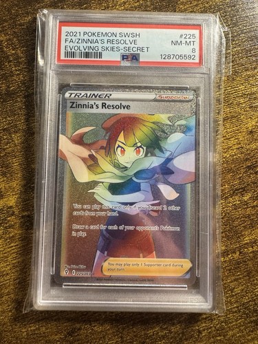 Zinnia's Resolve graded PSA 8 for sale on eBay