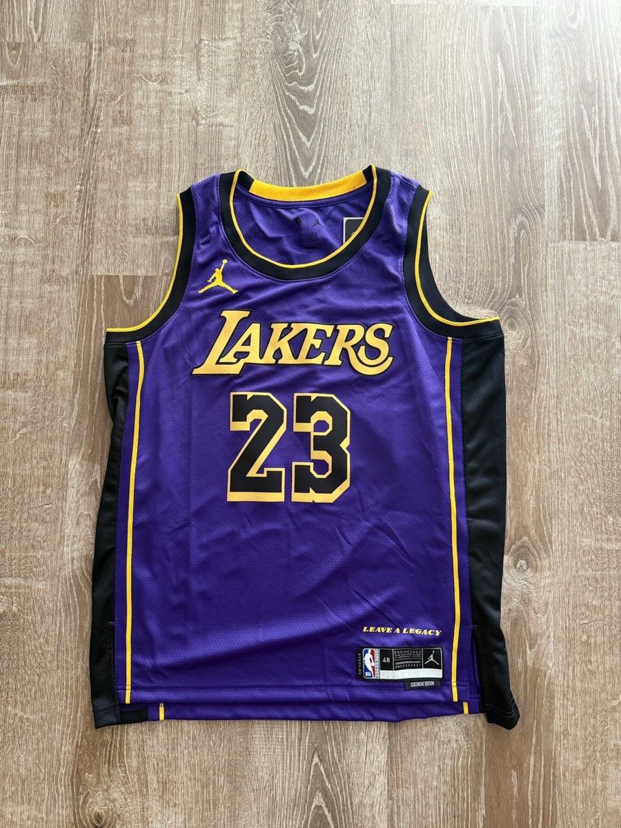 美品】JORDAN × Lakers ゲームシャツ ベースボールジャージ L 美品
