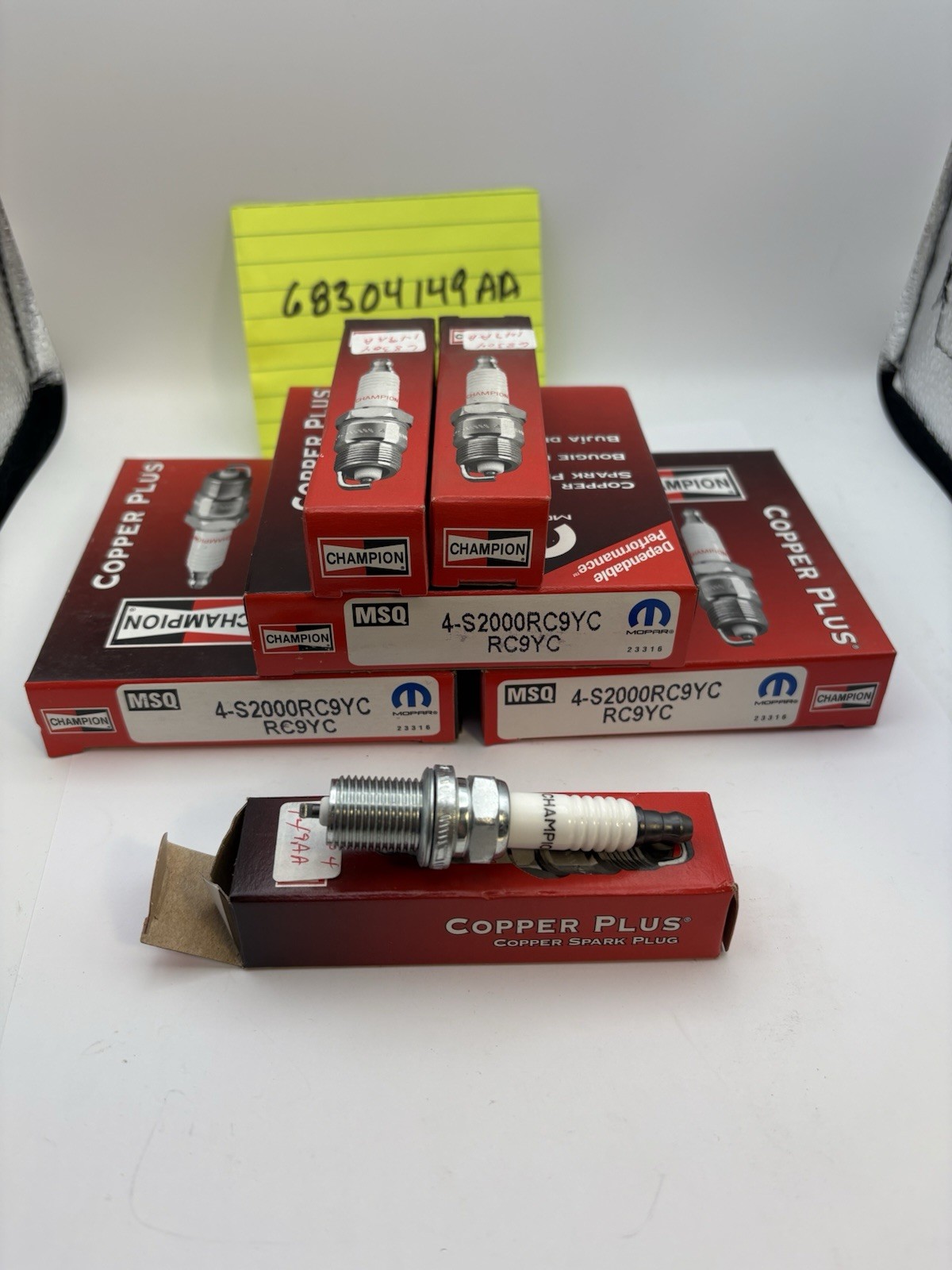 LOT OF 15 OEM Mopar 68304149AA Spark Plug for 2001-2005 Dodge RC9YC CHAMPION