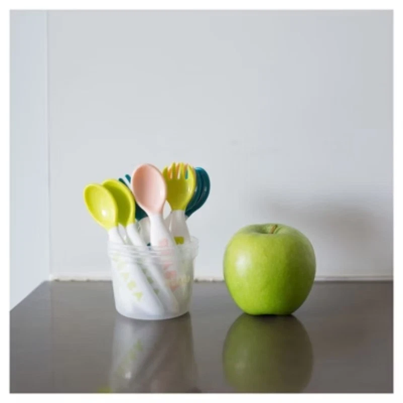  Beaba Baby 2nd Stage Baby Cutlery,Set of 10(6 Spoons +4 Forks) - Image 3 of 4