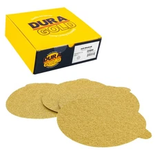40 Grit 6" Gold PSA Self Adhesive Sanding Discs for DA Sanders - Box of 25