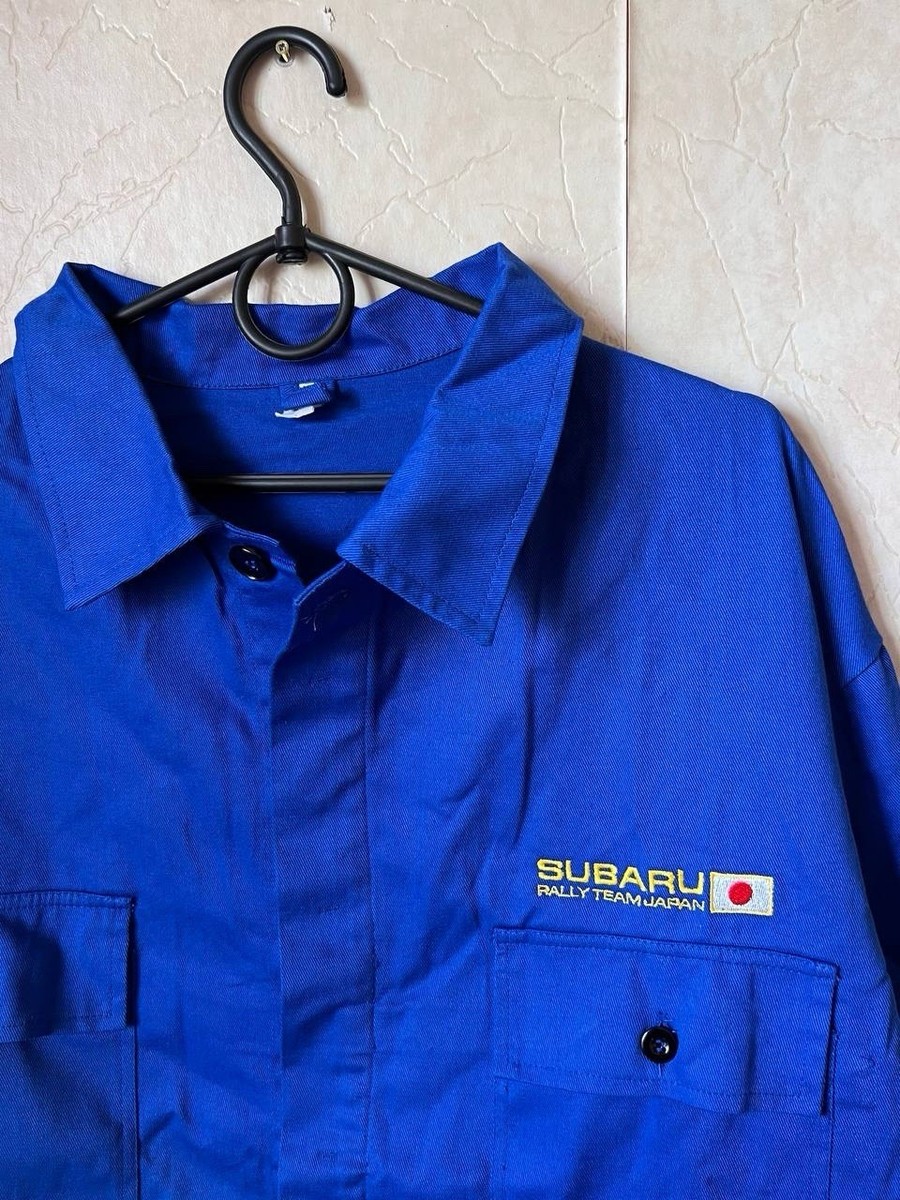 Vintage Subaru Technical Work Button Jacket Racing Japan Subaru