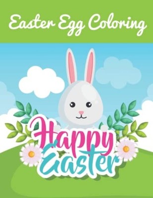Easter Egg Coloring Book Happy Easter Big Simple Colori -  NEW EDUCATION. FIRS 2