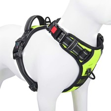 PHOEPET No Pull Dog Harness Medium Reflective Front Clip Vest with HandleAdju...