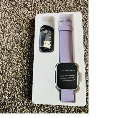 ZW9 Max Smart Watch 9mm Purple Silicone Band Heart Rate, Fitness, Sleep Monitor