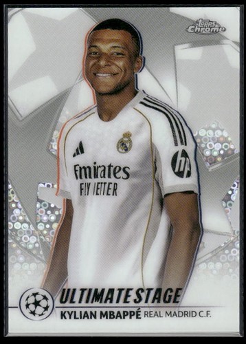 2025-26 Topps UEFA Club Competitions #US-25 Kylian Mbappé Ultimate Stage Chrome