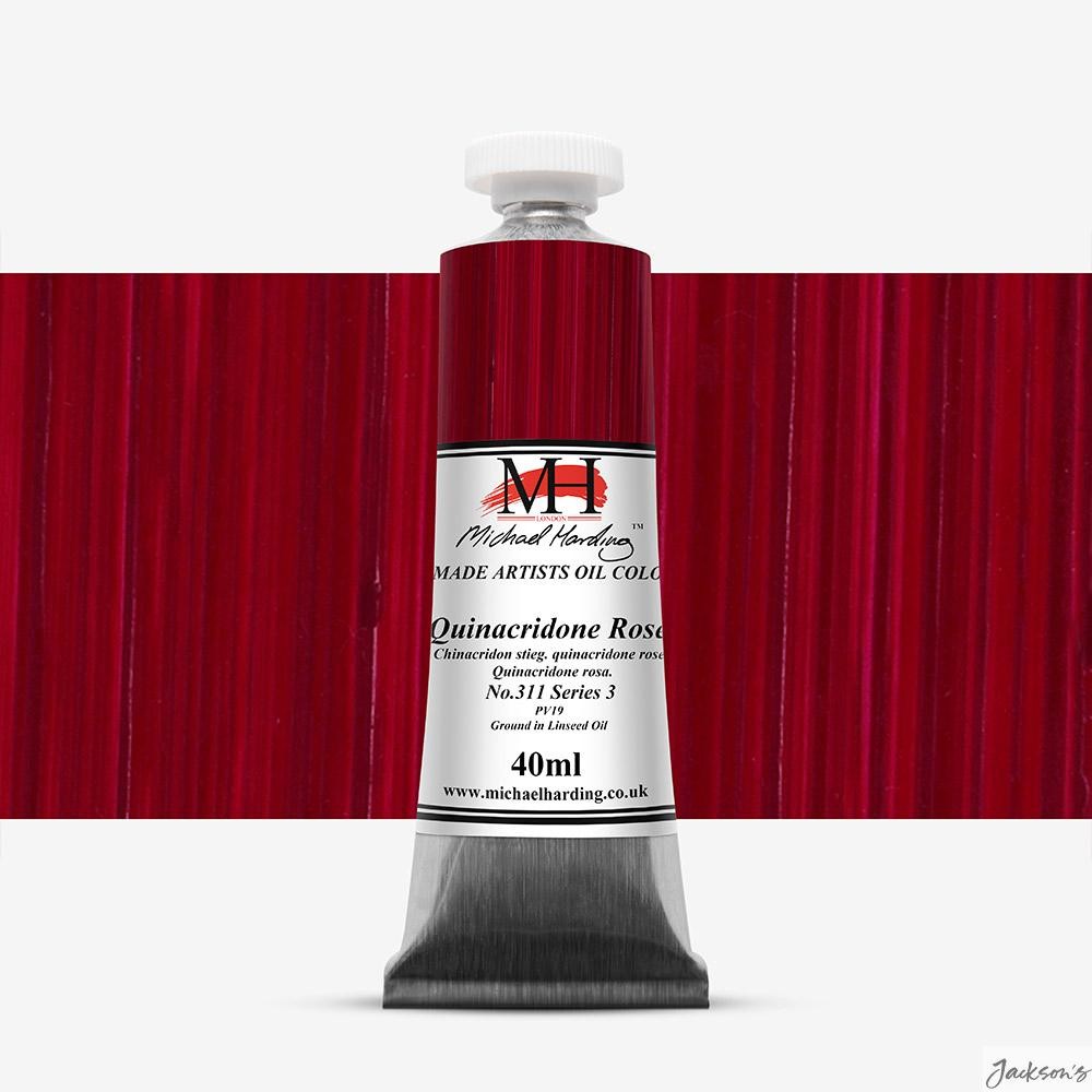 Michael Harding Oil Paint Organic Quinacridone Rose 40ml Artist Colour