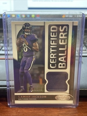 2025 Panini Certified - Certified Ballers Mirror Lamar Jackson #CBM-LJN /249