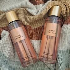 Victoria's Secret Bare Vanilla Fragrance Mist Body Spray Perfume 8.4oz Pack of 2