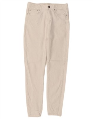 Reiss Damen Skinny Jeans W28 L28 Off White Baumwolle CA04