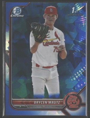2022 Bowman Draft Sapphire Edition #BDC-124 Brycen Mautz