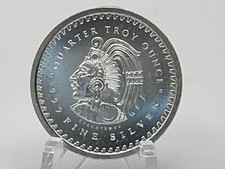 1/4 oz (.25 oz) .999 Fine Silver Aztec Mayan Calendar Round by Golden State Mint 93.12 per troy oz
