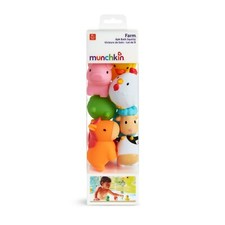 Munchkin Farm Squirting Bath Toy Set Barnyard Friends 8 Piece Set Brand New