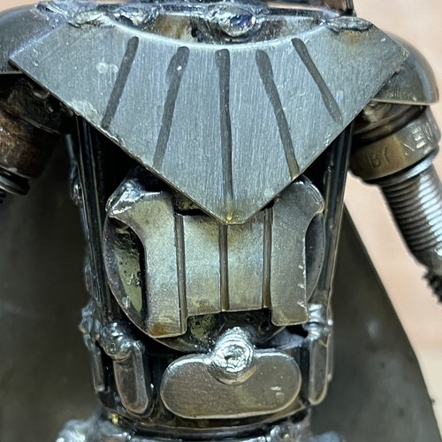 Darth Vader Star Wars Scrap Recycled Metal 9” Sculpture Statue Made By Newstars - Picture 7 of 11