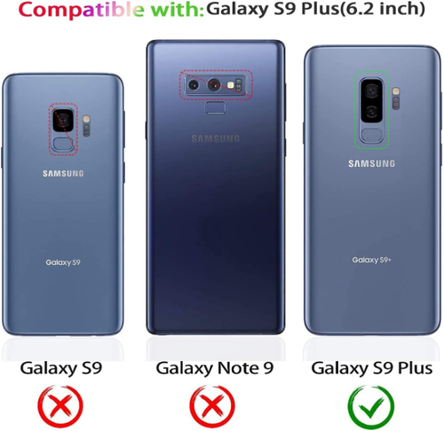 Hülle für Samsung Galaxy S9 Plus Militärqualität mit HD Displayschutzfolie, Ständer - Bild 2 von 8