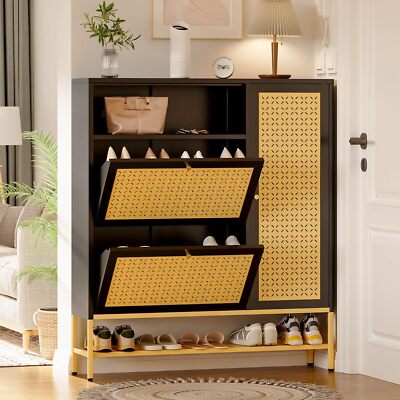 Entryway Shoe Storage Cabinet Shoe Storage Cabinet With Flip