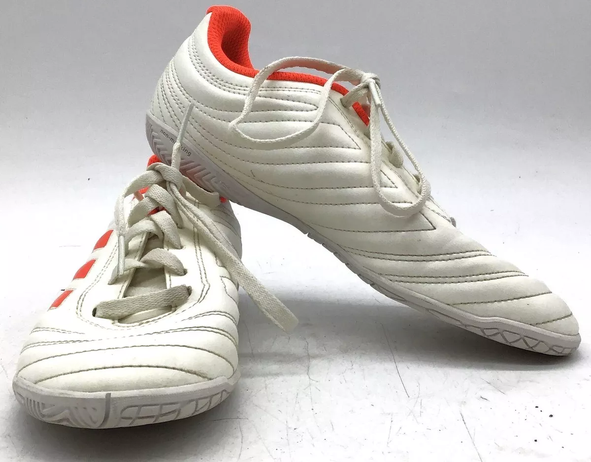 Adidas Copa Soccer Youth Sport Shoes Gum Soles Orange White Size