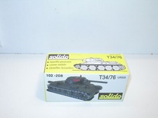 n164, Boite char russe T34 SOLIDO militaire, bt repro