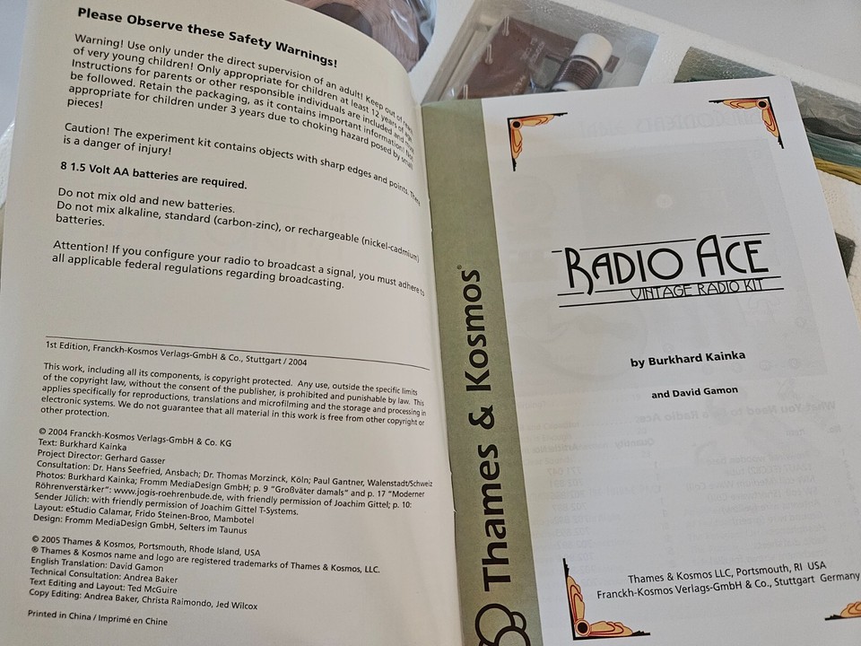 Radio Ace Vintage Radio Kit Thames & Kosmos Brand New Unopened eBay