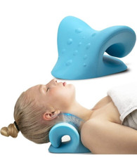 Cervical Neck Pillow Stretcher For Pain Relief Neck Traction Device Posture Pink