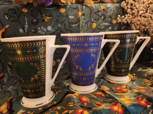 Faberge "Past Times" Fine Bone China Cups - Set of Three - 8148, 8149, 8149 - Afbeelding 1 van 3