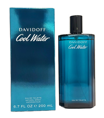 Cool Water by Davidoff for Men 6.7 oz Eau de Toilette Spray NEW 100% AUTHENTIC