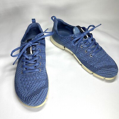 ECCO Danish Design Women s Athletic Shoes Blue White EU Size 39 US 8/8.5 SEE EUC