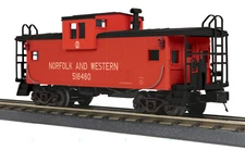 MTH 30-77368 NORFOLK & WESTERN EXTENDED VISION CABOOSE O GA 3 RAIL RD #518460