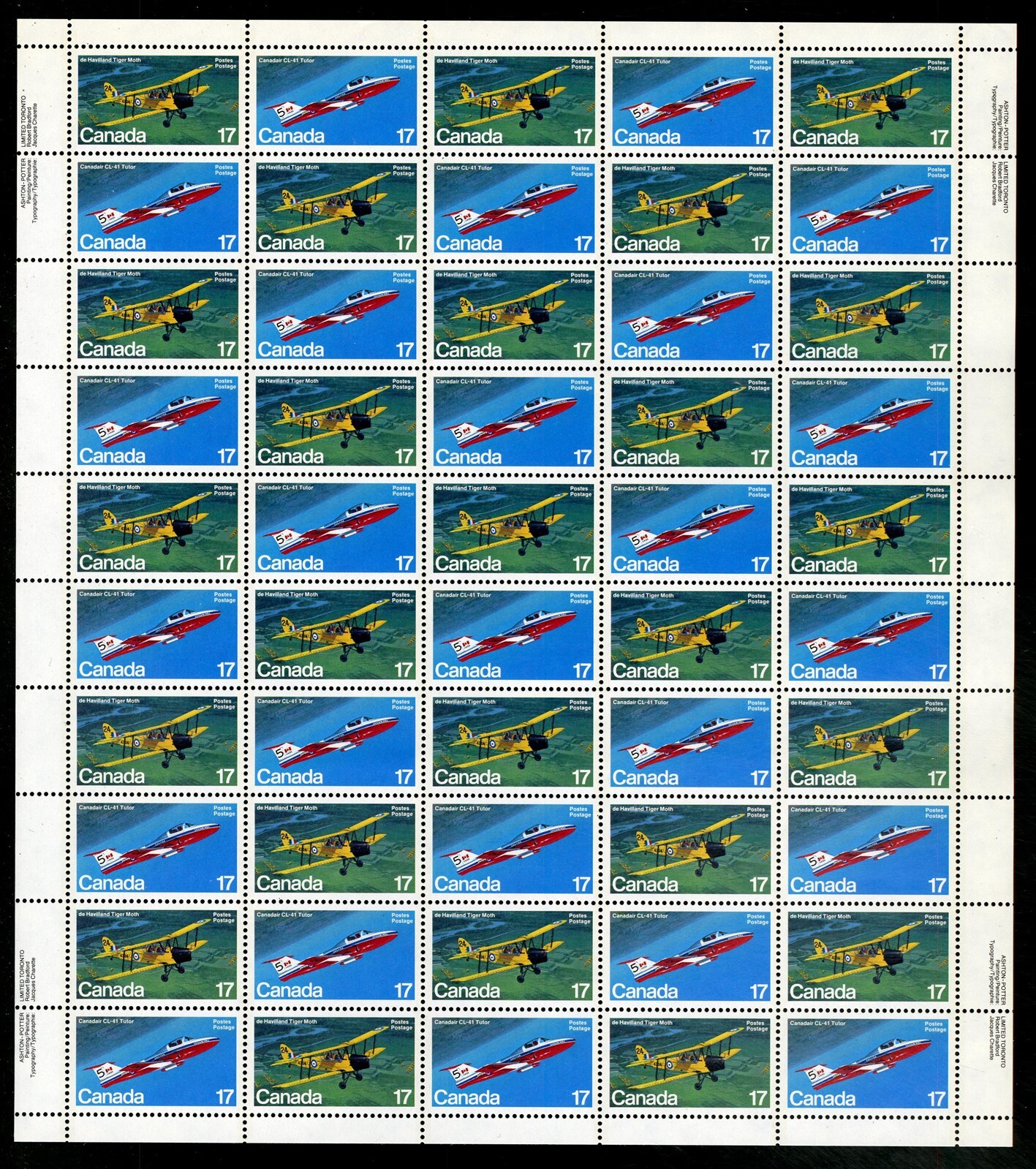 CANADA SHEET Scott 903 & 904 NH inscription 17¢ Canadian
