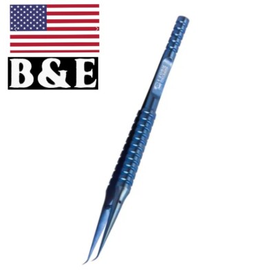 Precision Mechanic TITANIUM TWEEZERS TI-15 Bent Tip 0.15mm BGA PCB Jewelry 
