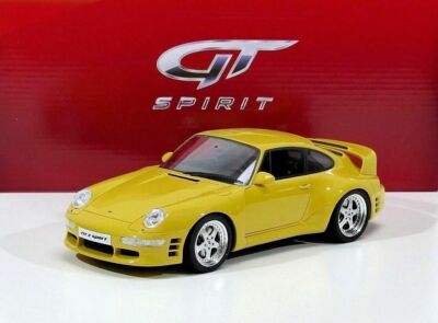 1997 PORSCHE 911 993 RUF CTR 2 SPORT SPEED YELLOW GT SPIRIT GT141 RESIN 500 PCS