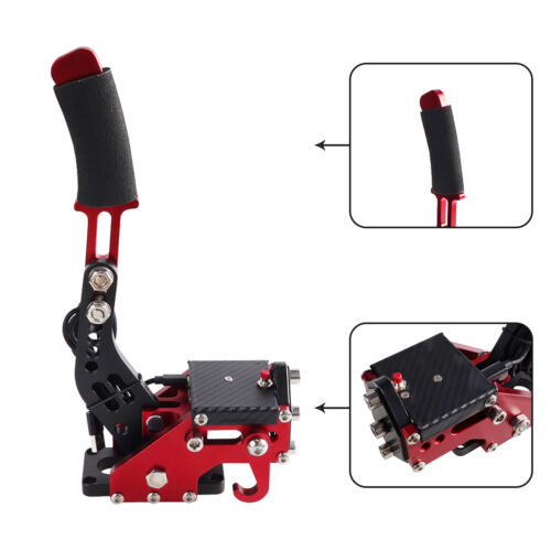 14Bit PS4/PS5 USB3.0 SIM Handbrake for Racing Games Steering Wheel Stand G29 Red - Afbeelding 1 van 12