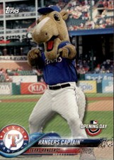 2018 Topps Opening Day Rangers Captain #M-24 Mascots Texas Rangers 10L