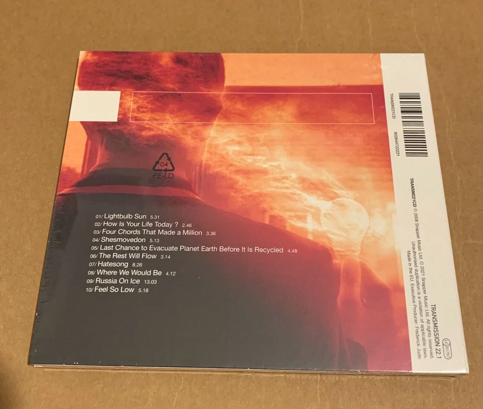 Porcupine Tree "Lightbulb Sun" CD 2021 Sealed TRANSM221CD [Steven Wilson No-Man] - Image 2 of 2