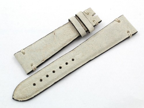 Vera Pelle Cinturino Mohawk Stile Vintage Scamosciato Colore Grigio 20mm  Unisex | eBay