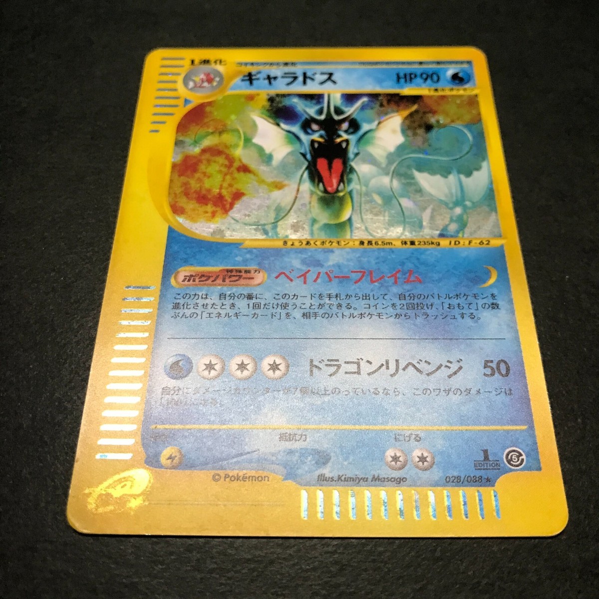 Gyarados e Holo 028/088 1st Edition e-Series Skyridge Gyarados e Holo 028/088 1st Edition e-Series Skyridge