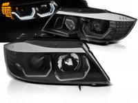 Paar Frontscheinwerfer BMW E90/E91 05-08 Angel Eyes 3D LED Schwarz