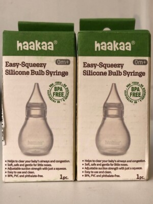 Haakaa Easy-Squeezy Silikon Birnenspritze Nasenluft 0m+