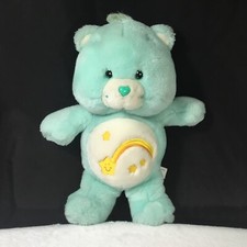 2003 Vintage Play Sing Along Care Bears Talking Wish Bear Turquoise Green Tested
