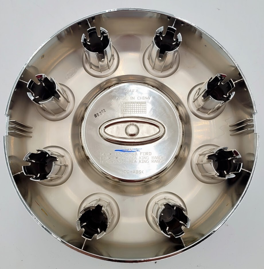 Used Ford F350 Front Chrome Center Cap – 10-Inch, 8-Lug, Fits 2005-2016 Dual Rear Wheel