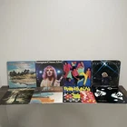Vintage Lot Of 8 Mixed Vinyl Records Rolling Stones Van Morrison Joni Mitchell