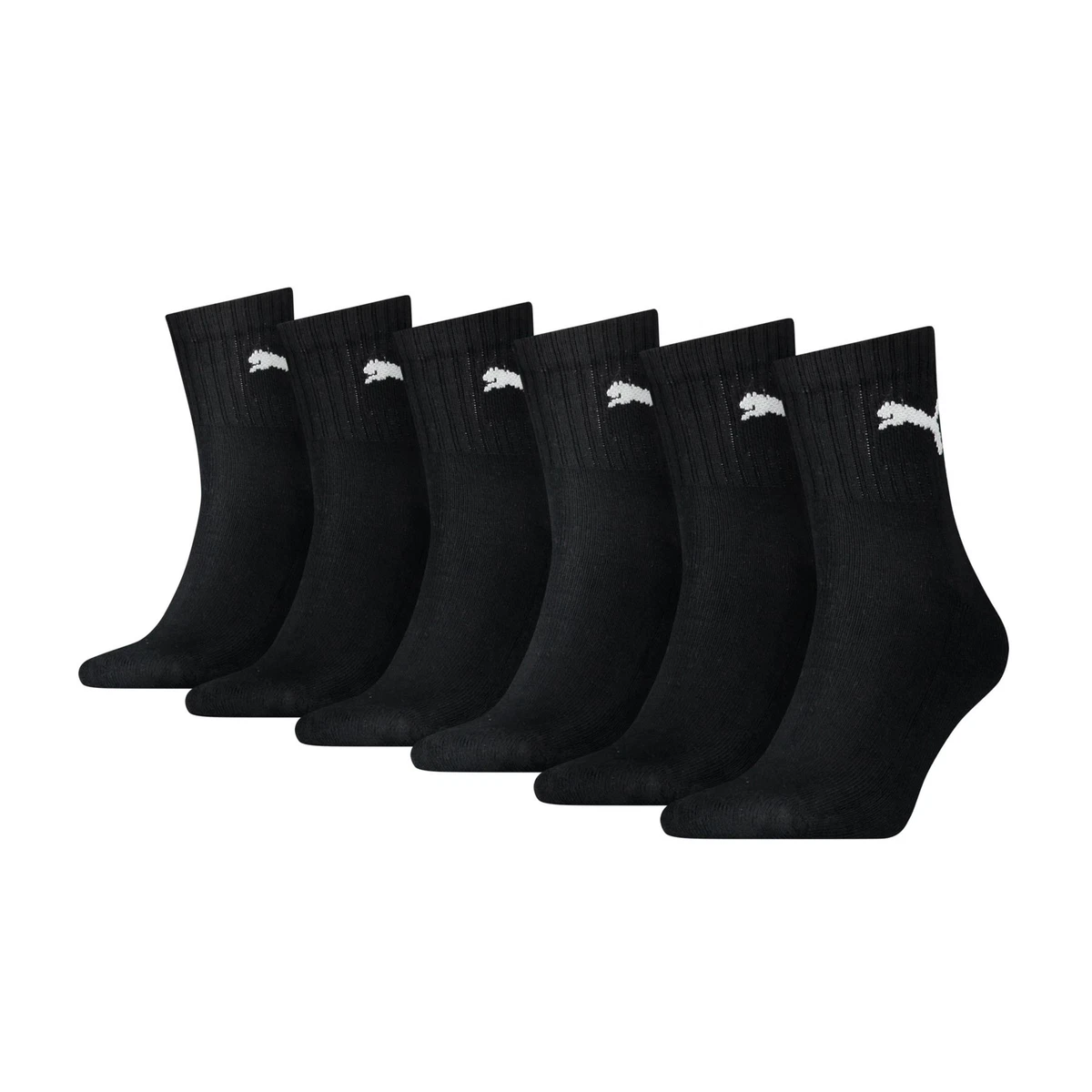 PUMA Short Crew Socks Unisex Cotton Rich Ankle Sport Sock 6 PAIRS