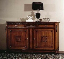 CREDENZA INTAGLIATA LEGNO MASSELLO COLORE NOCE