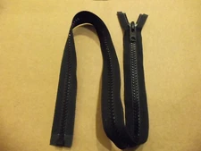 #10 YKK Heavy Duty Plastic Separating / Jacket Zipper 30" Black 