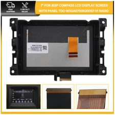 7" LCD Touch Screen With Frame Cover For 2017-2020 JEEP Compass Renegade Radio