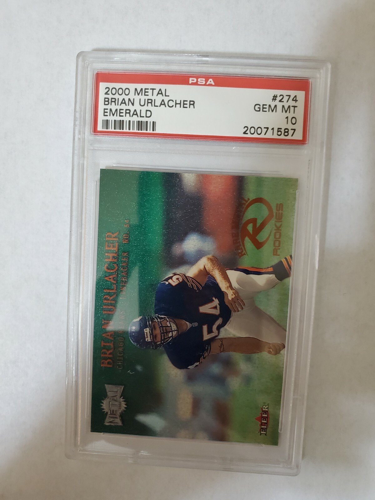 Brian Urlacher Metal #274 Emerald