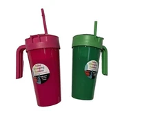 ~ Set Of Two ￼Mainstays 24 Oz Color Changing  Tumbler, Holds Snacks 🥤🍿🧃~