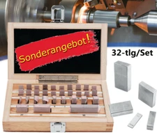 32-tlg Endmaßkasten Genauigkeit Grad-1 Endmaßsatz 1,005-50mm Parallelendmaße DHL